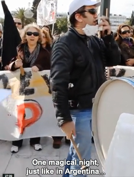 protestierende in athen
